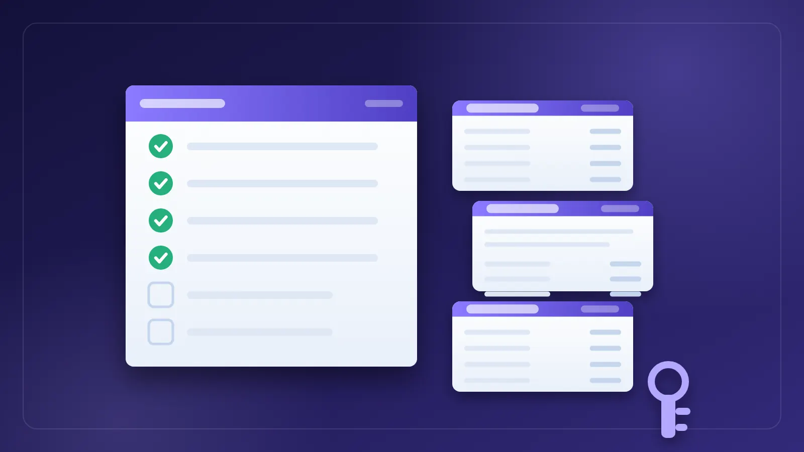 A complete rental application packet — photo ID, pay stubs, tax return, bank statements, and references laid out on a desk.
