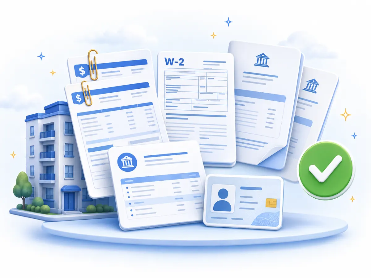 Rental Application Income Documents Checklist