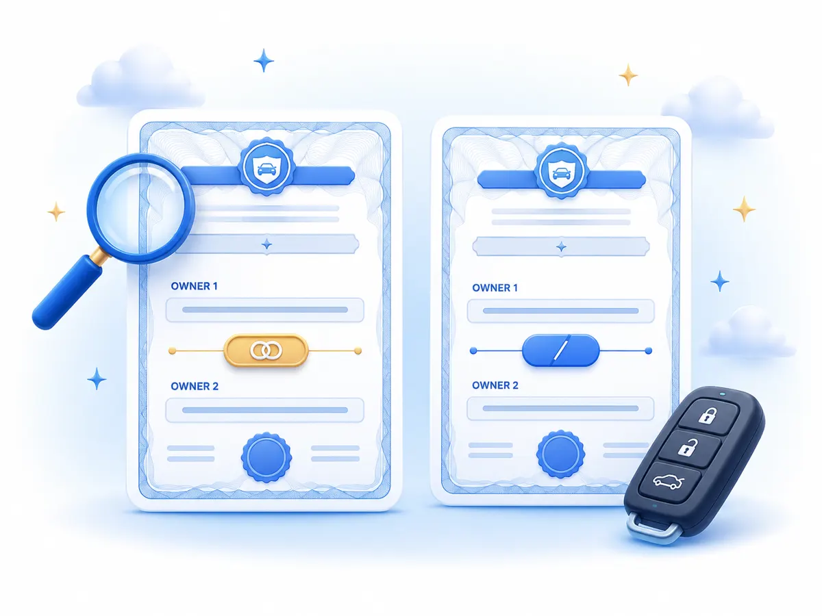 Two Names on a Car Title: What Joint Ownership Actually Means in 2026