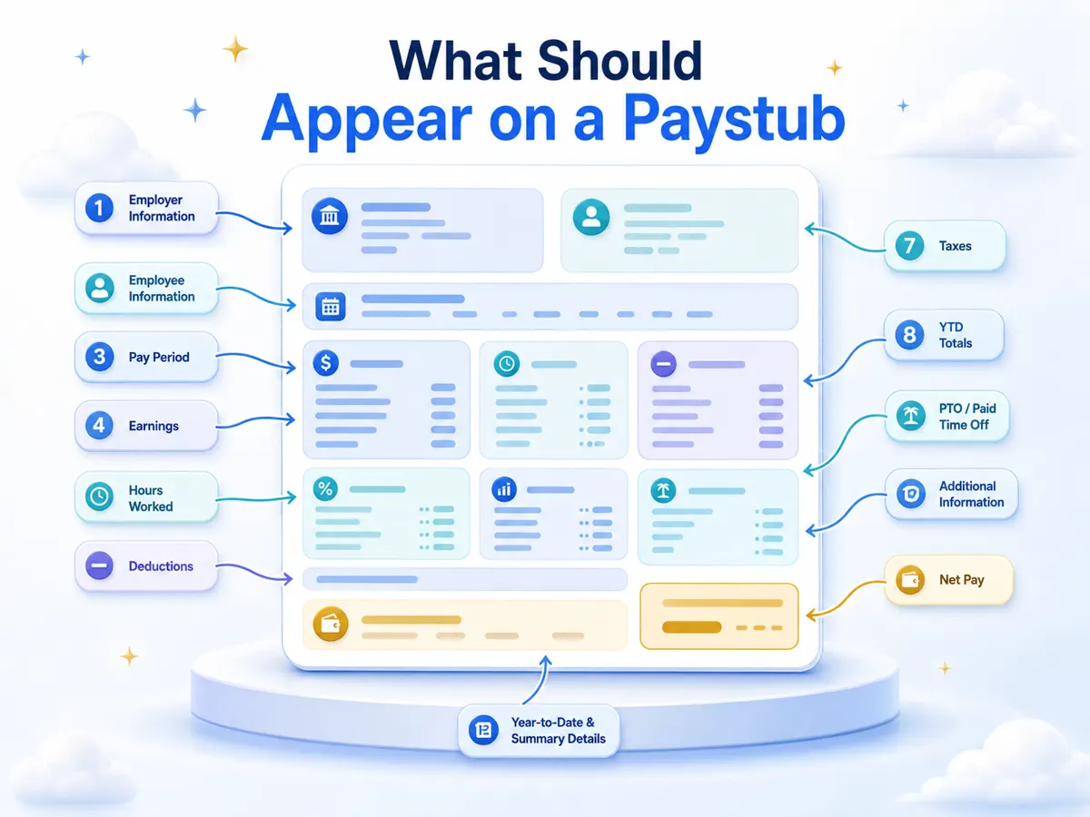 What Should Appear on a Paystub?